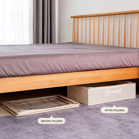 CYhom under-bed storage box with clear window for quick item checks