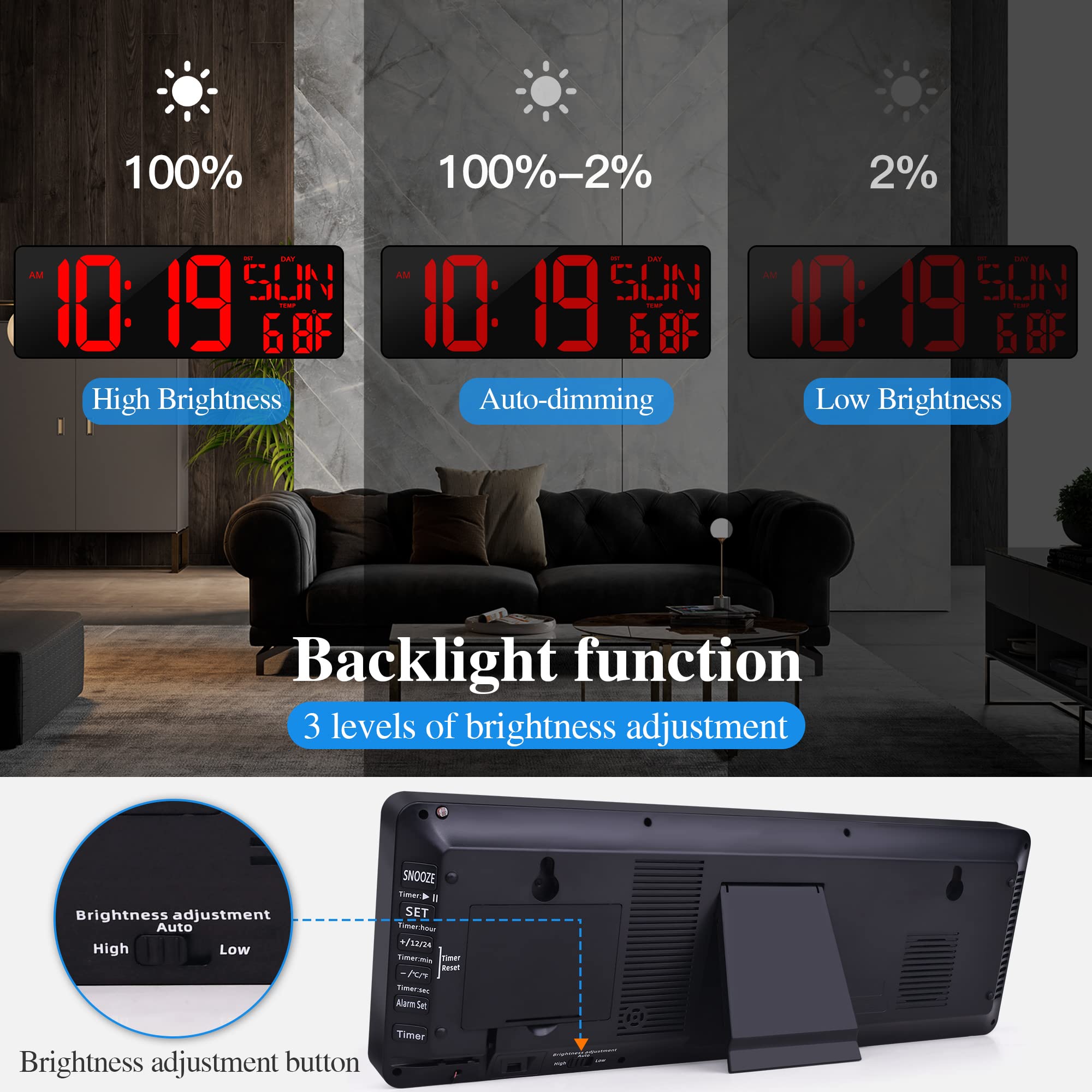 CYMHCHL gift-ready digital clock suitable for seniors and family.