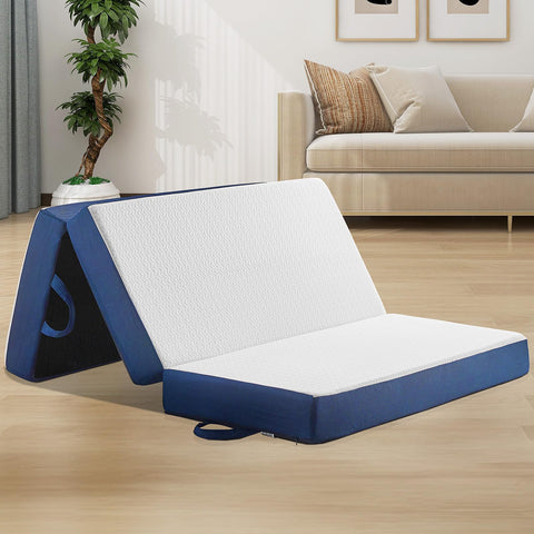 CYMULA folding mattress twin open bed, ideal for overnight guests and flexible setup
