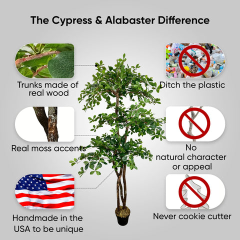Cypress and Alabaster 3-tier design fits modern office interiors without hassle.