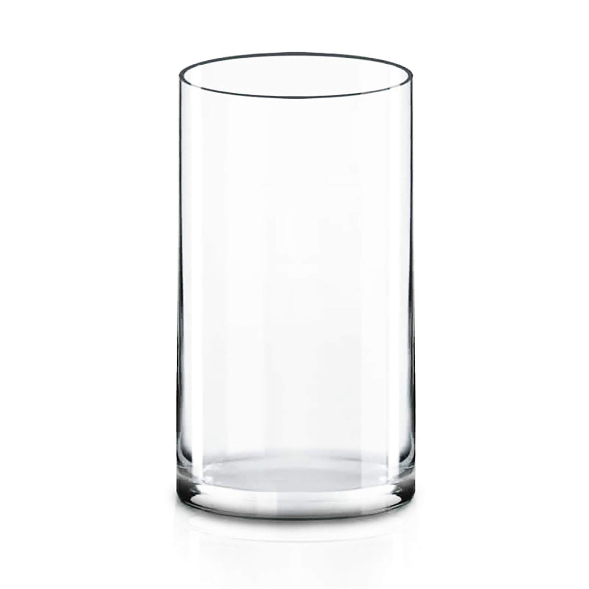 CYS EXCEL 12 inch cylinder vase displaying a tall bouquet for a clean centerpiece.