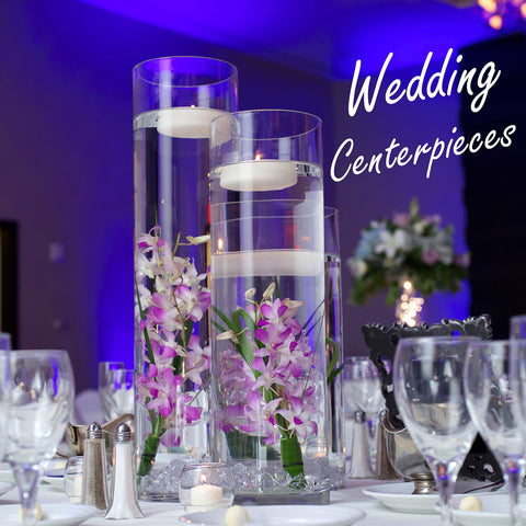 CYS EXCEL tall cylinder vase ideal for wedding centerpiece designs.