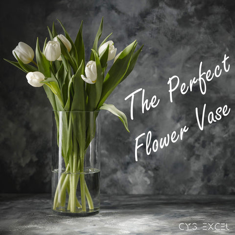 CYS EXCEL vase centerpiece on a dining table for stylish gatherings.