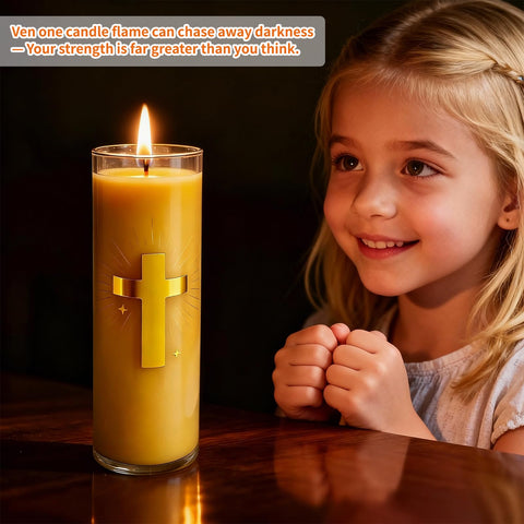 CYSEdge eco-friendly beeswax candle from renewable sources for gifting.