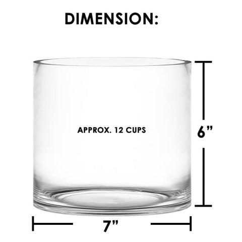 Vase showing pillar candle fit for 3-inch candles