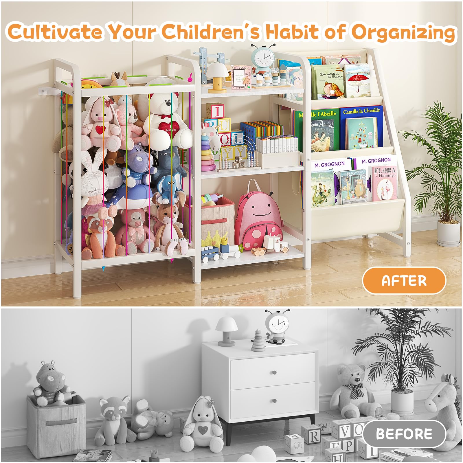 CYXPHION B1 forward-facing book display, easy browsing and independent book selection.