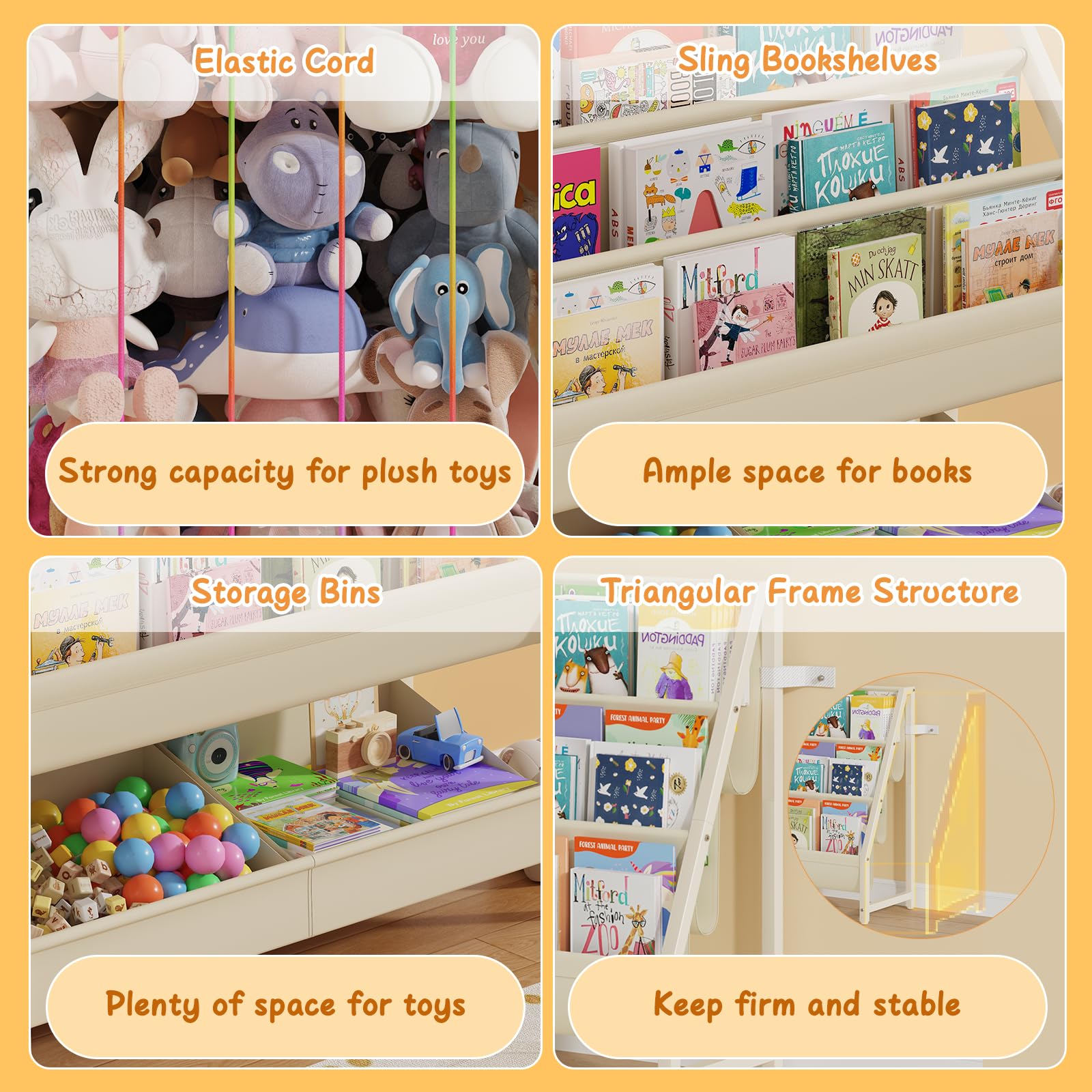 CYXPHION B5 toy-storage bin helps organize plushies and blocks.