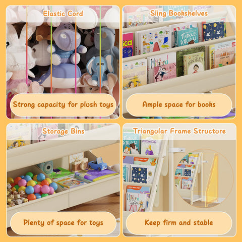 CYXPHION B5 toy-storage bin helps organize plushies and blocks.
