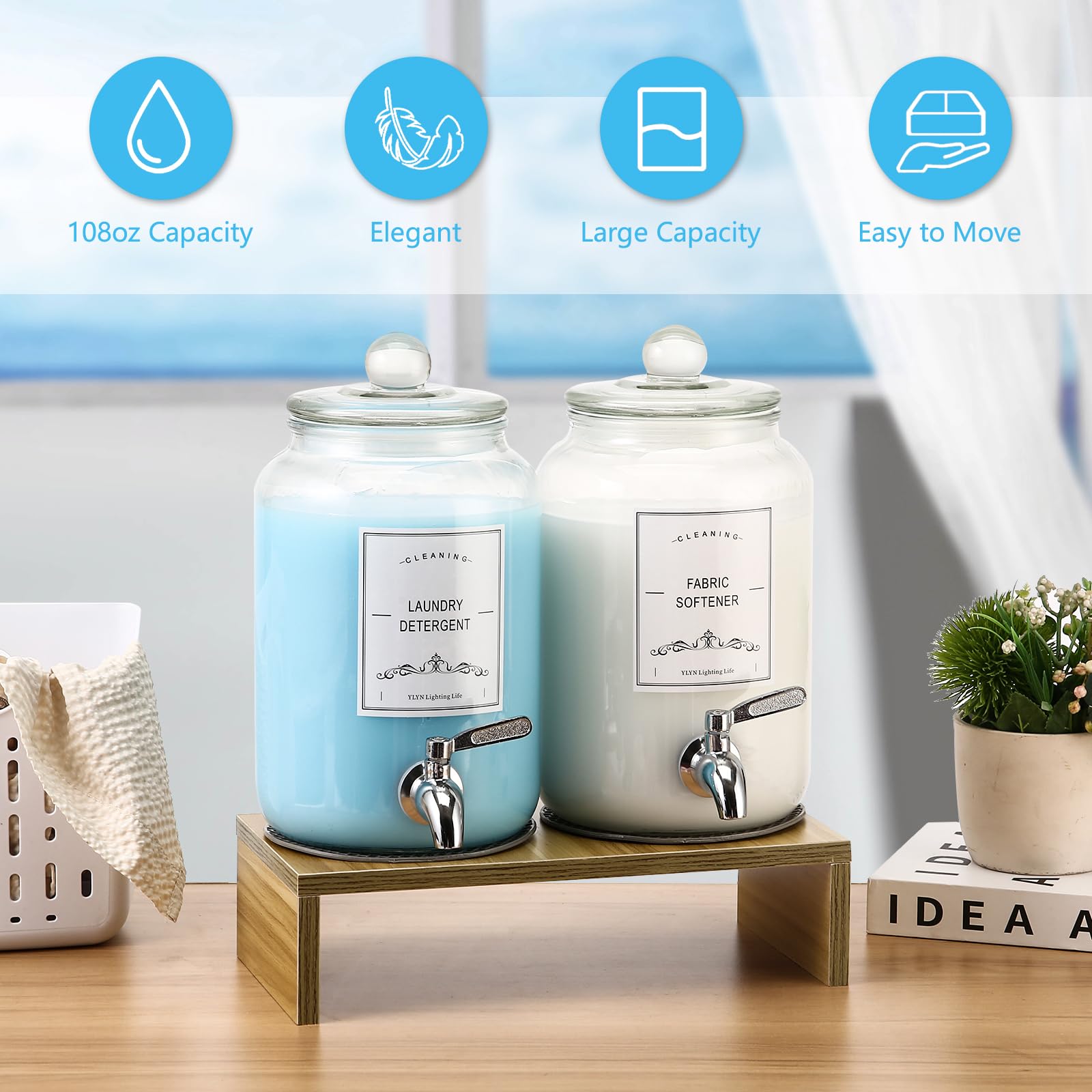 CYYKDA measuring cup and labels help accurate, mess-free pours.