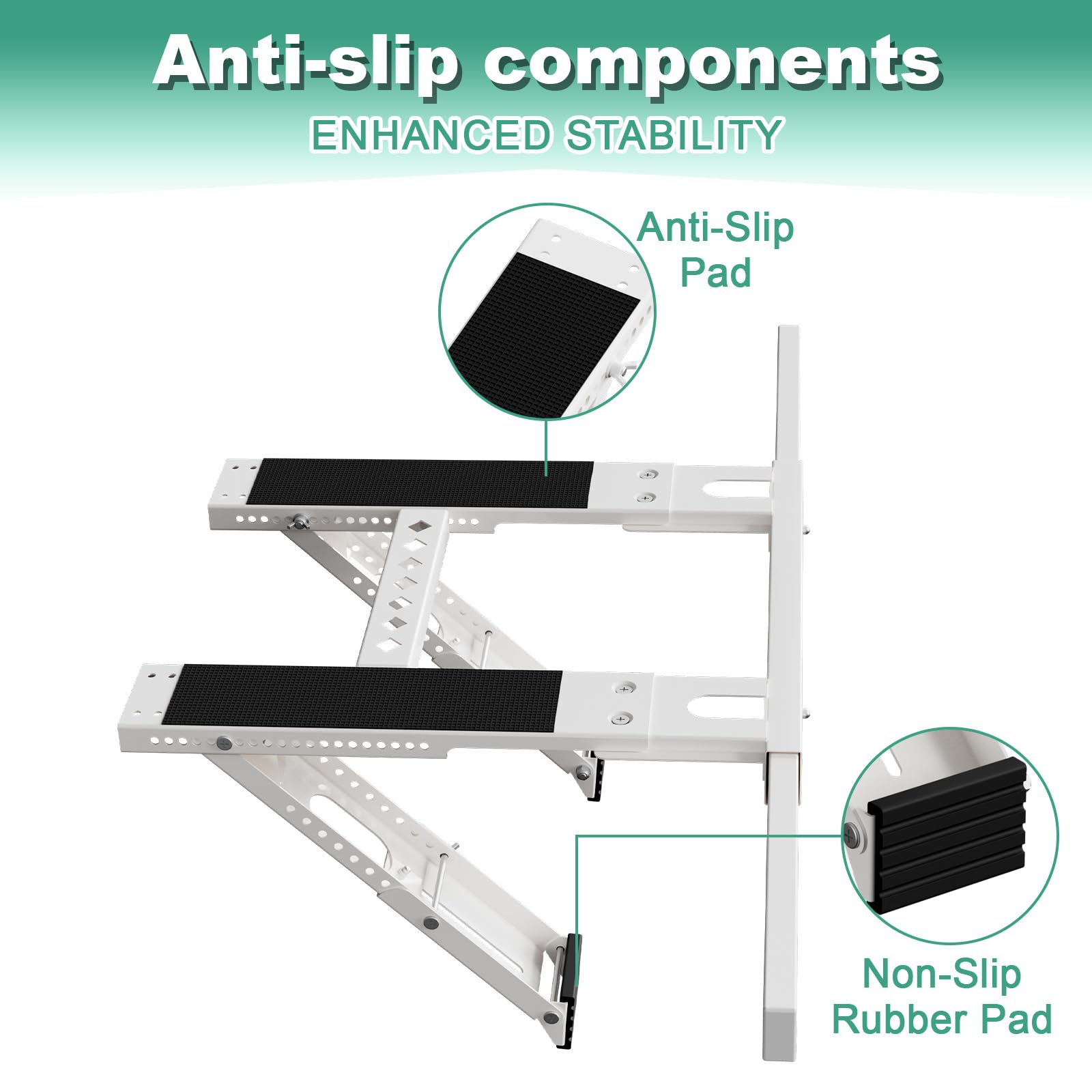 Czeinlivzu Double-arm design demonstrates enhanced stability in windy conditions.