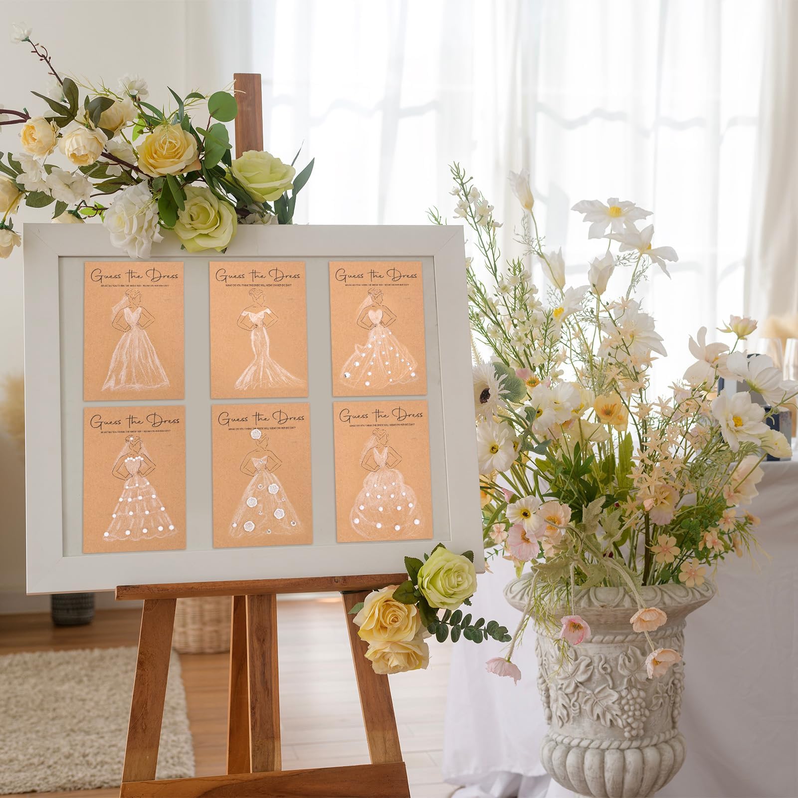 Czlotyh pearl sticker sheet adds elegant accents to bridal shower crafts.