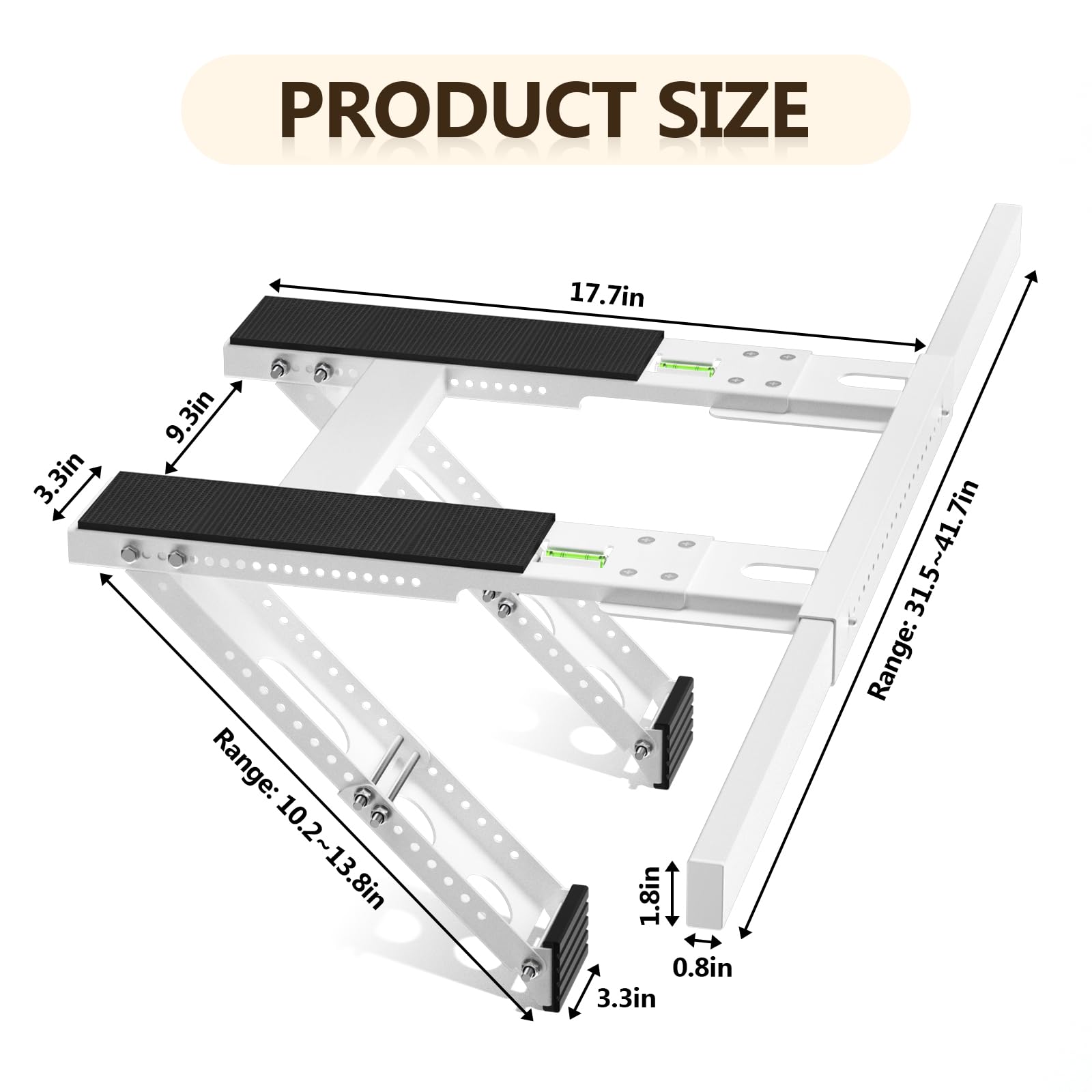 CZMIYRPY bracket installed without drilling for secure wall mounting