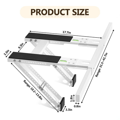 CZMIYRPY bracket installed without drilling for secure wall mounting