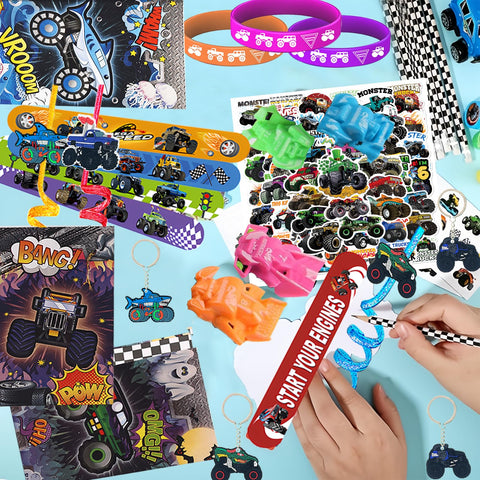 CZWXOXO monster truck silicone bracelets for safe reusable wear