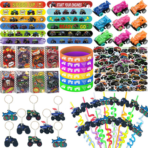 CZWXOXO monster truck slap bracelets for party favors and fun