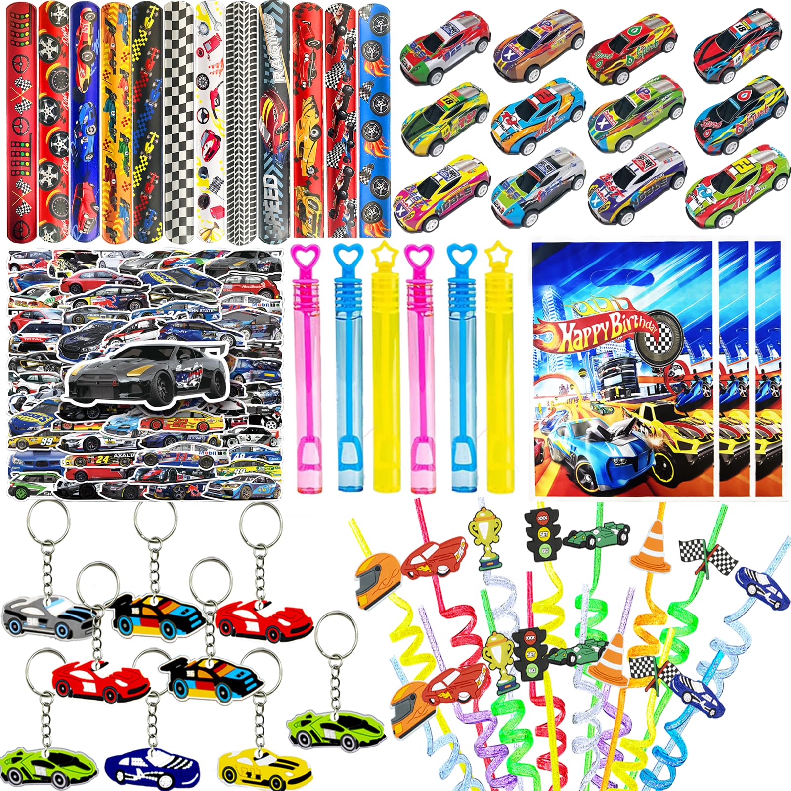 CZWXOXO mini race cars for party favors, perfect for birthday goody bags.