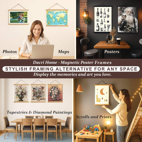 Easy-hang DACRI HOME frame for quick art display