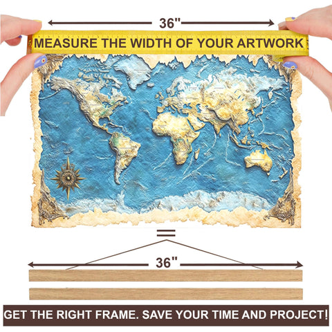 Safe no-glass DACRI HOME poster frame for family spaces