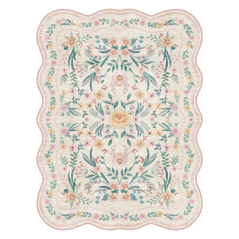 Dadasgk boho playroom carpet invites crawling and imaginative play.