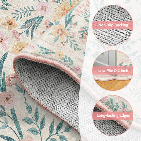 Dadasgk girls' bedroom rug 5x7 fits compact spaces.