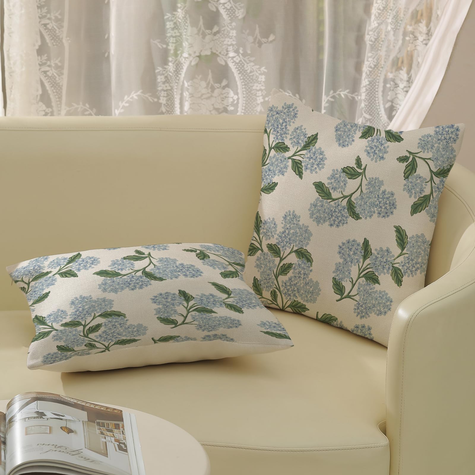 DAFENA durable polyester-linen fabric pillow cover with soft touch.
