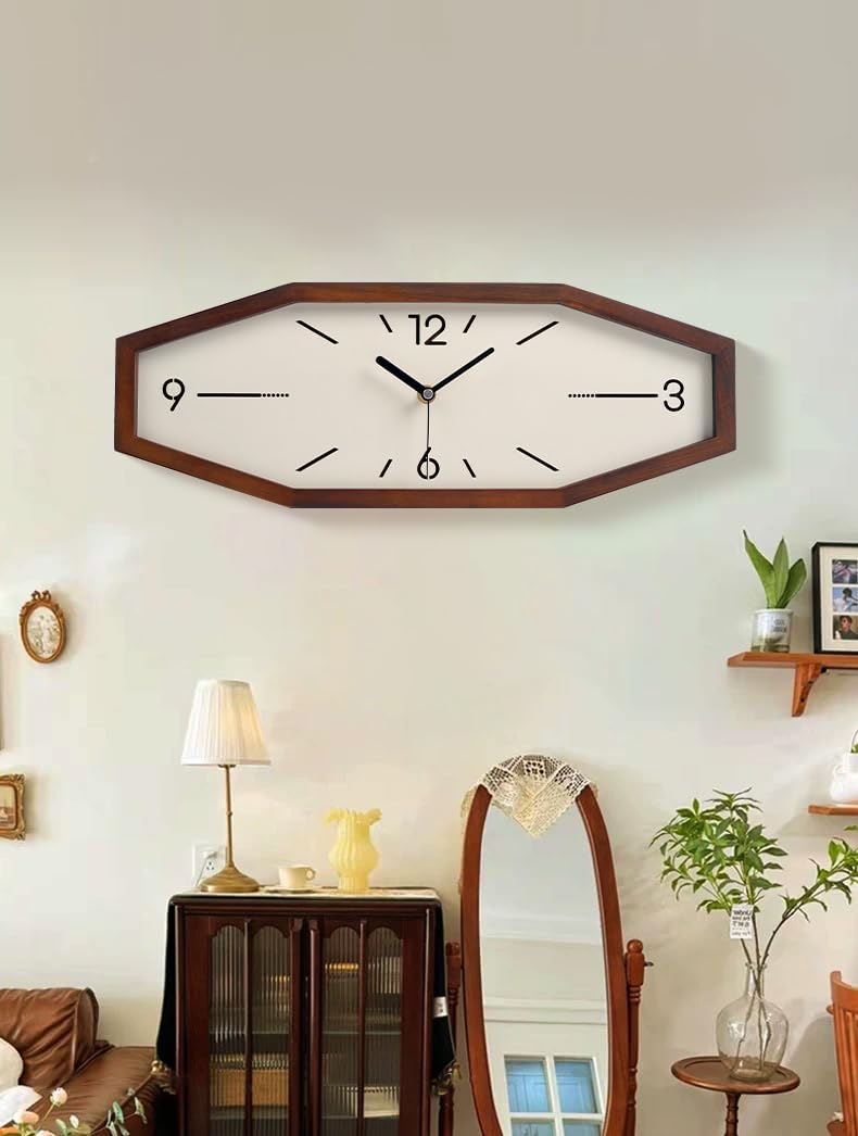 DaguyS kitchen-living-room clock blends versatile decor in busy spaces.
