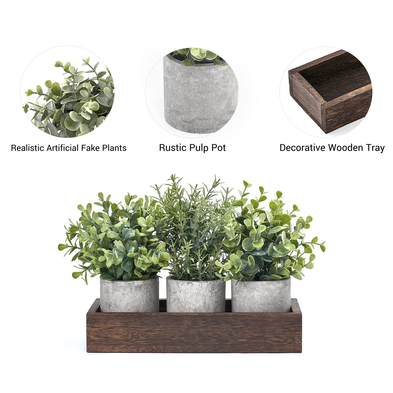 Dahey artificial eucalyptus greenery for indoor accents and low-maintenance decor.