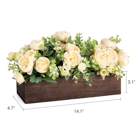 Dahey centerpiece kitchen counter decor with greenery.