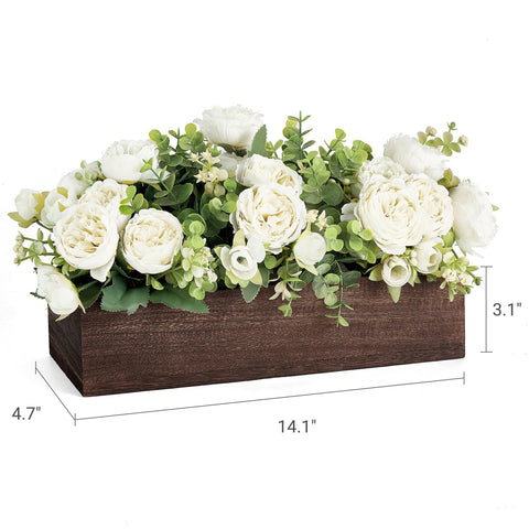 Dahey yellow petals with eucalyptus add a pop of color.