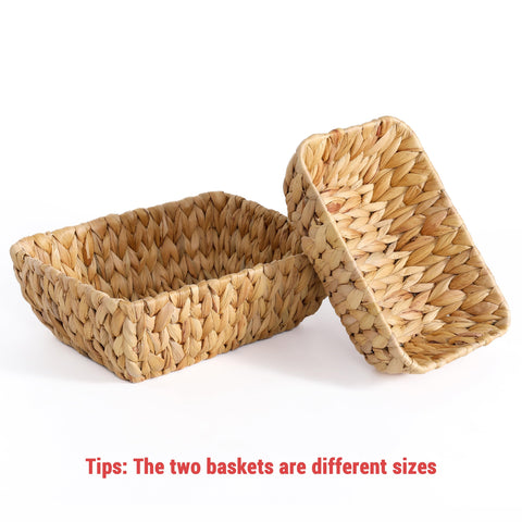 DAICOLAD pantry kitchen bathroom storage baskets keep small items neatly grouped.