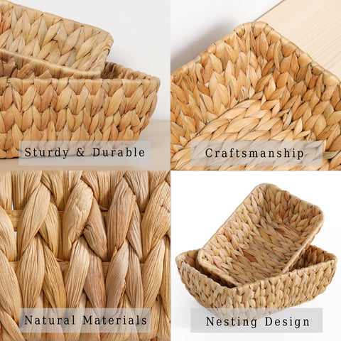 DAICOLAD woven gift basket set adds rustic charm to gift-giving and decor.