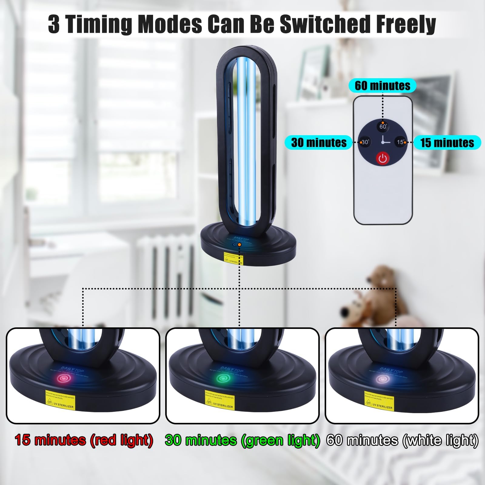 Dailytop UV Sanitizer with safety goggles included for safe use