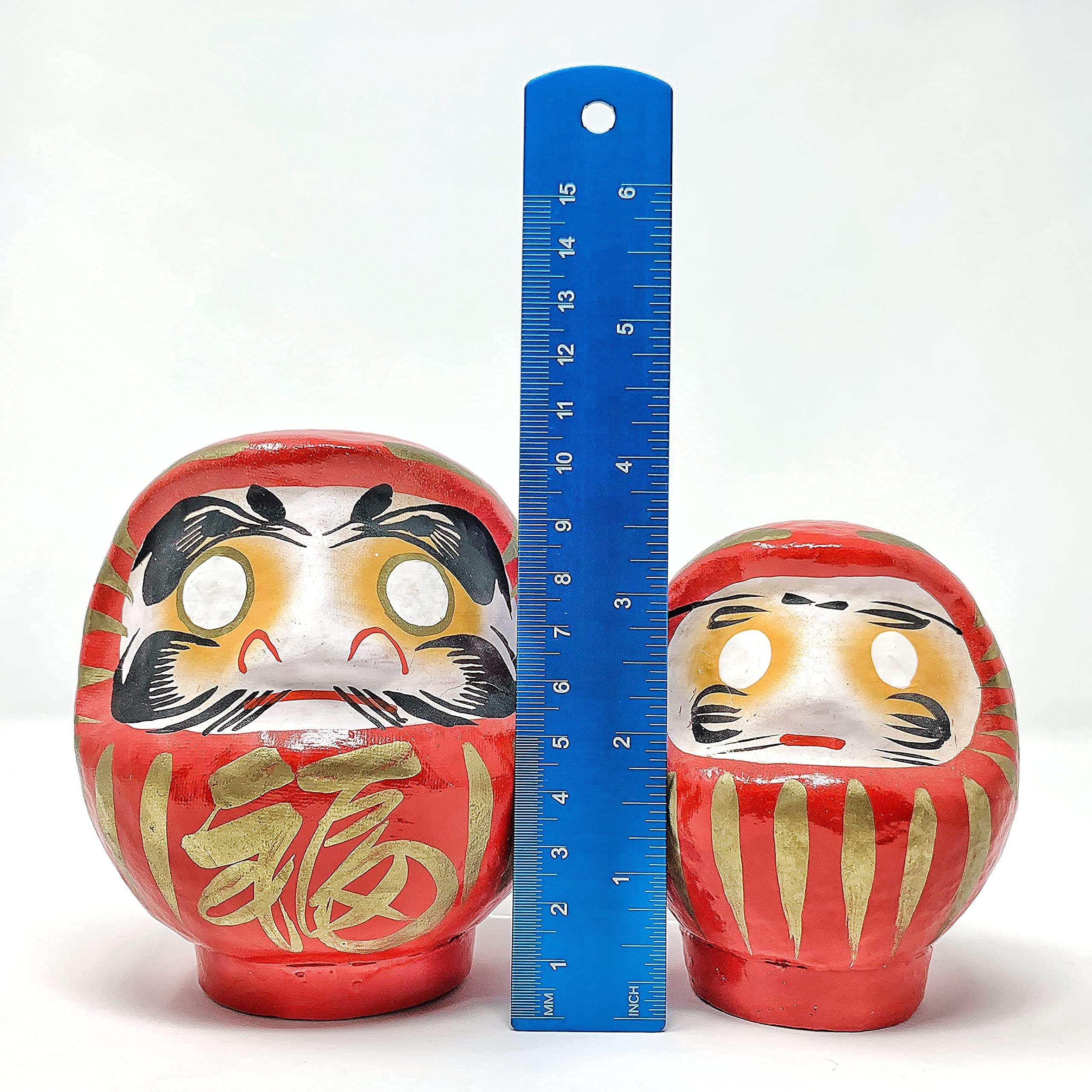 Red Daruma from Daimonya representing zen culture and blessings