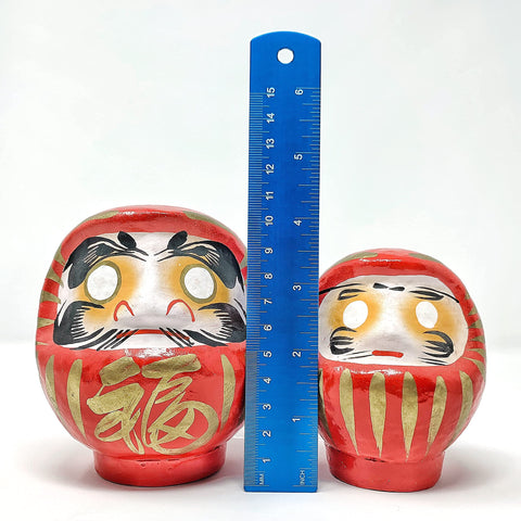 Red Daruma from Daimonya representing zen culture and blessings