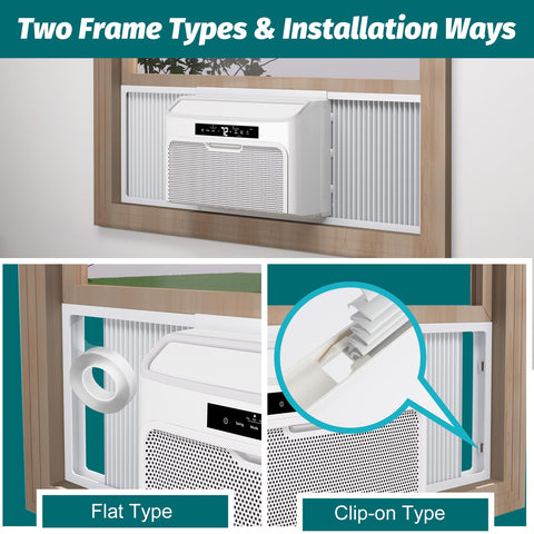 Daisypower insulation panel reduces drafts around window AC.