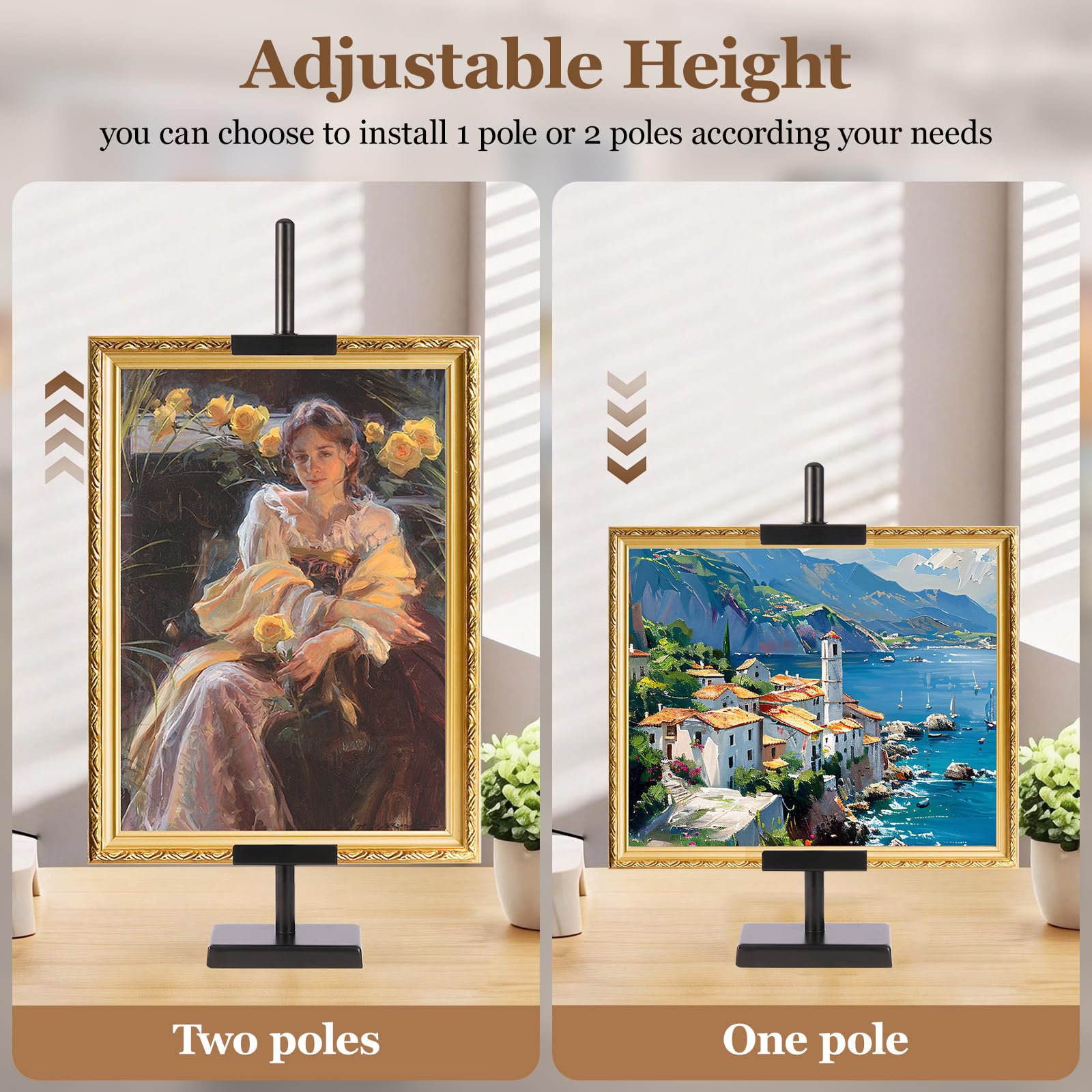 Dakewang easy-assembly easel package enables quick setup in minutes.