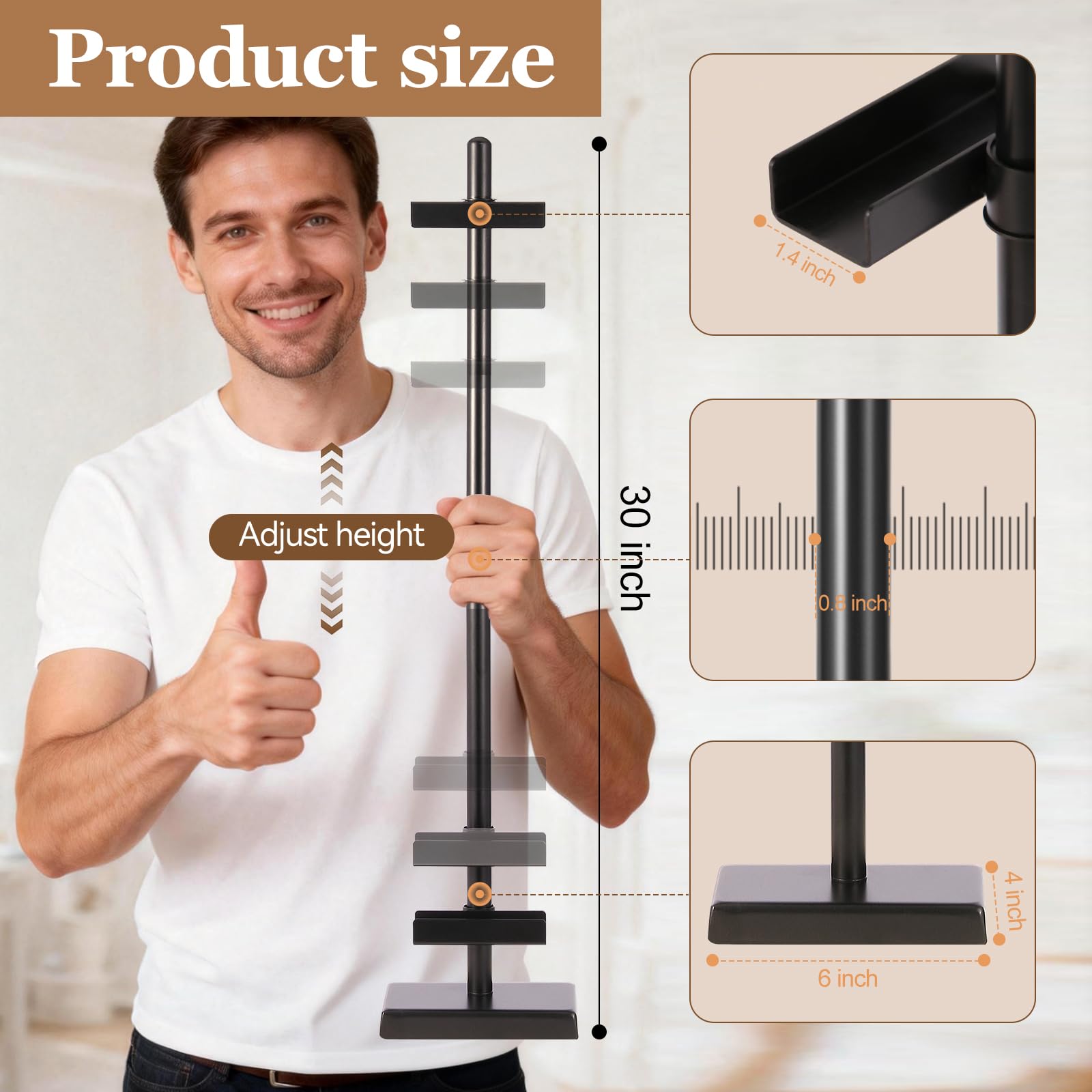 Dakewang table-top easel durable metal construction supports frames securely during use.