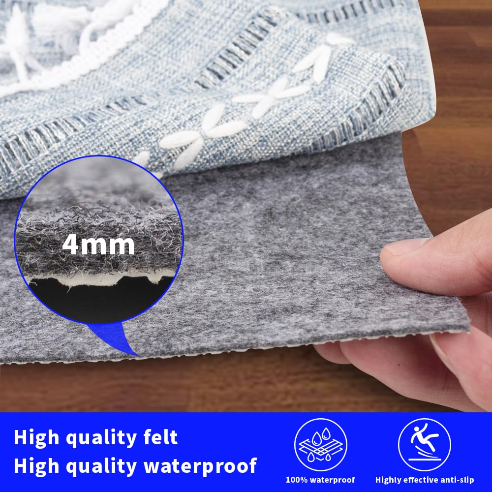DAKKIONY rug pad ideal for entryways and hallways with steady cushioning.