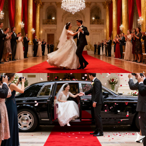 DAKKIONY red carpet runner cut-to-fit easily for any venue shape.