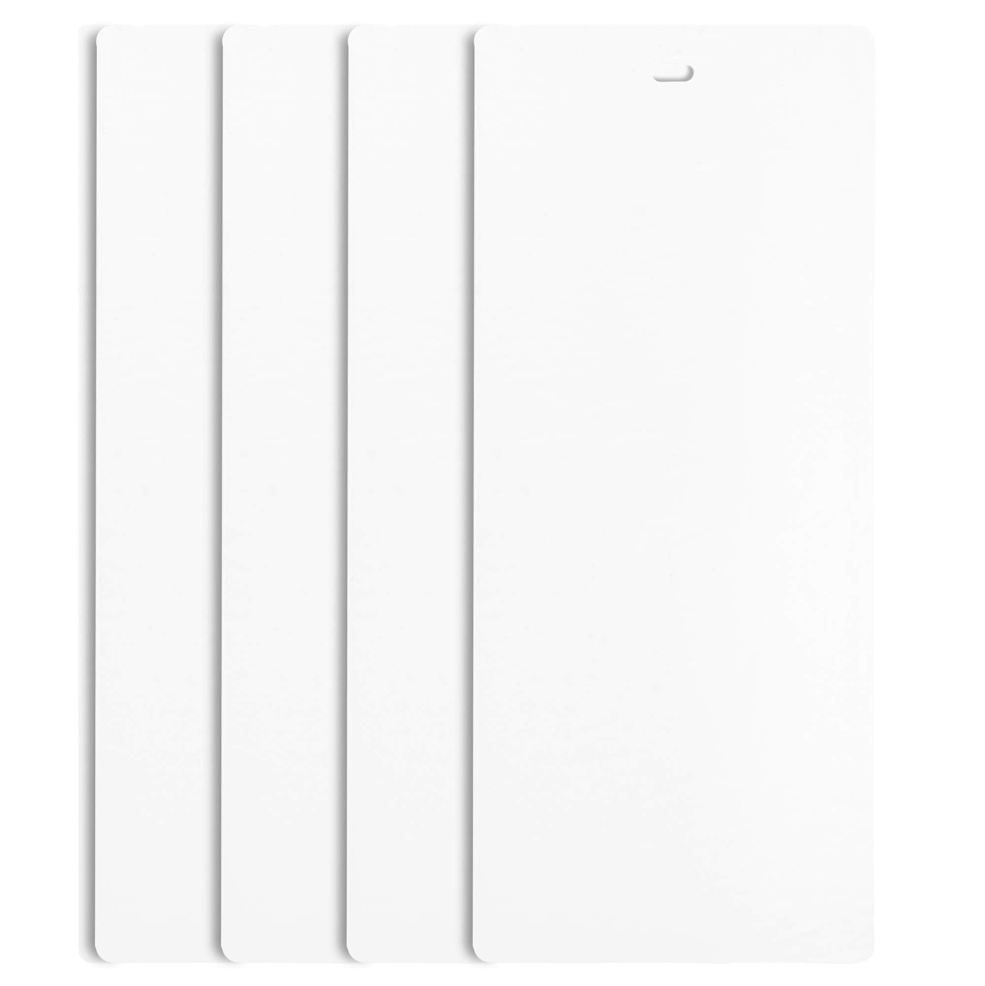 DALIX 82.5-inch white vertical blinds slats for easy replacement on sliding doors.