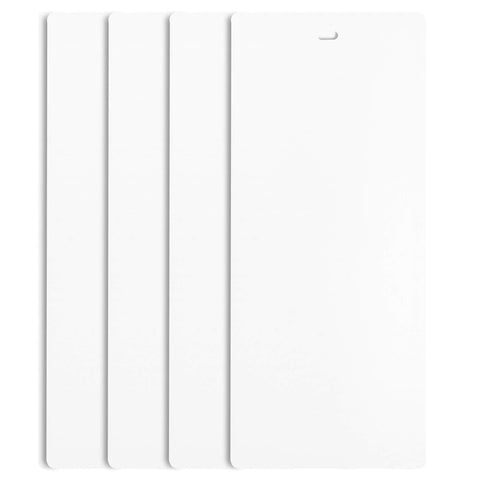 DALIX 82.5-inch white vertical blinds slats for easy replacement on sliding doors.