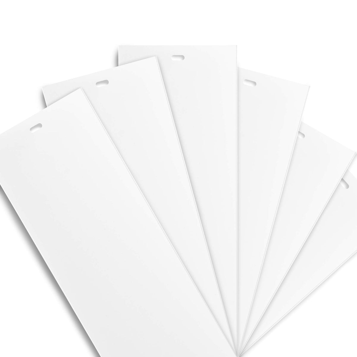 DALIX white vertical slats for sliding doors provide a durable replacement.