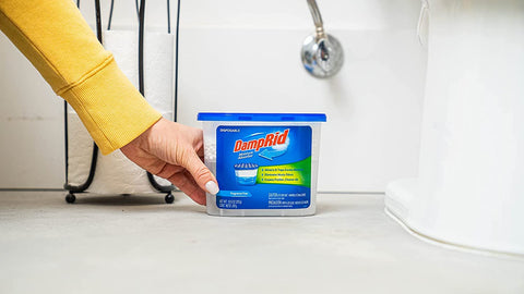 DampRid 3-pack shown for odor-free, moisture-free spaces