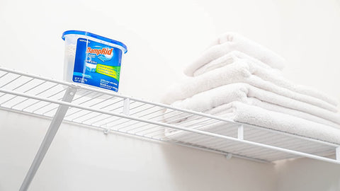 DampRid placed in a closet or laundry area to improve air quality