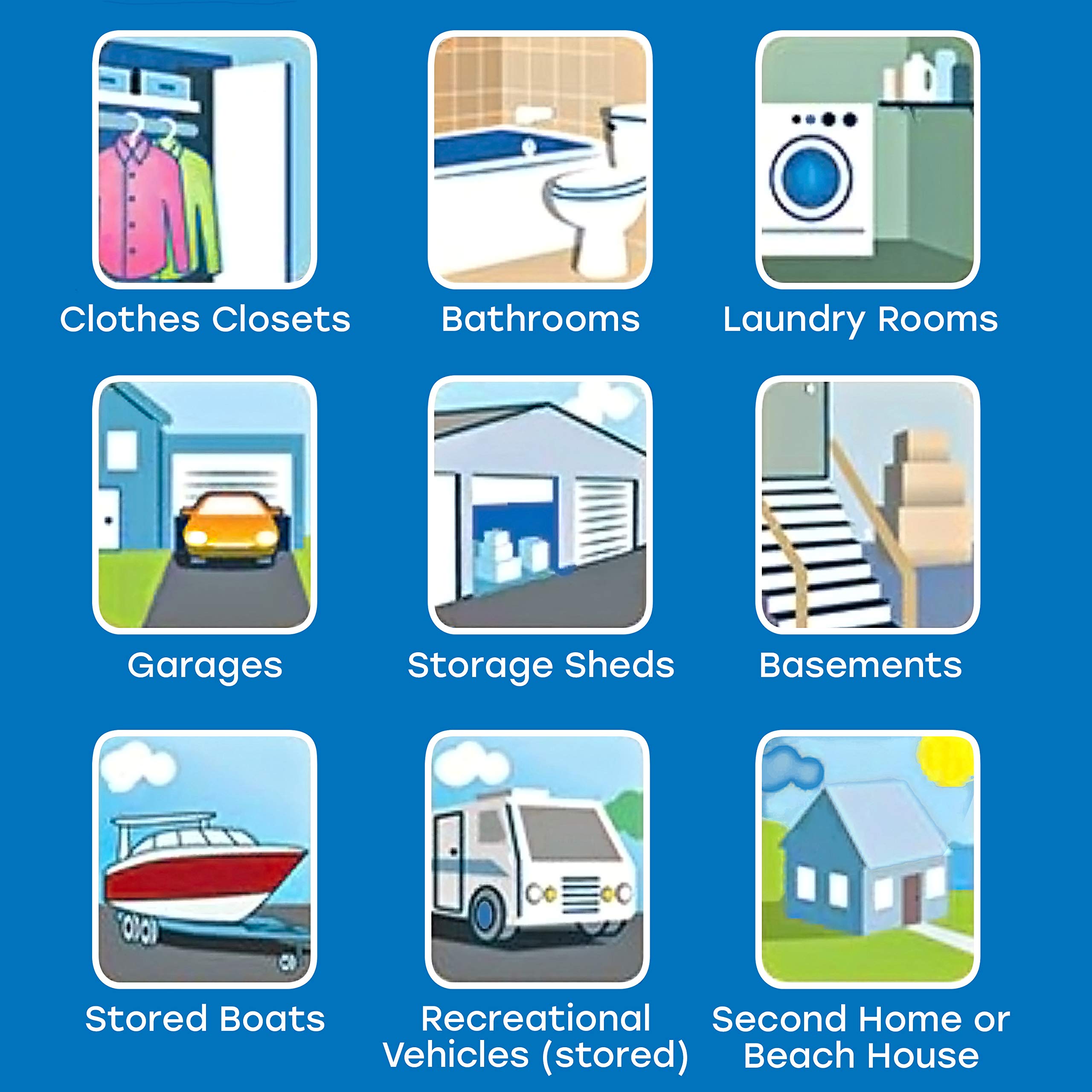 DampRid in RV storage keeps gear dry and fresh.