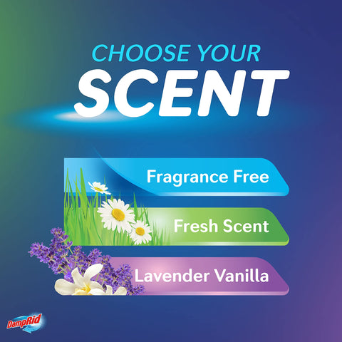 DampRid Lavender Vanilla hanging bag activation shows simple setup