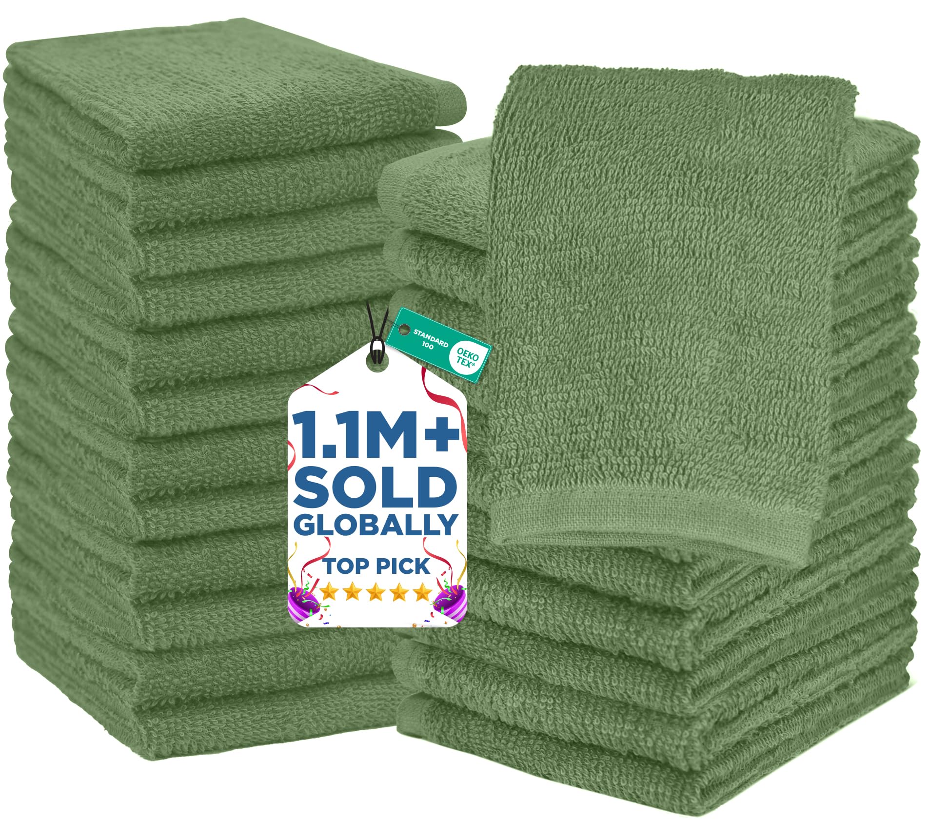 DAN RIVER wash cloths soft and durable for daily use