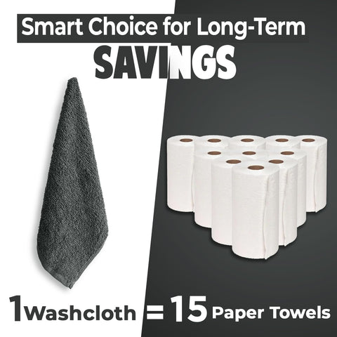 DAN RIVER bathroom scene with folded towels demonstrates absorbent, plush accents.