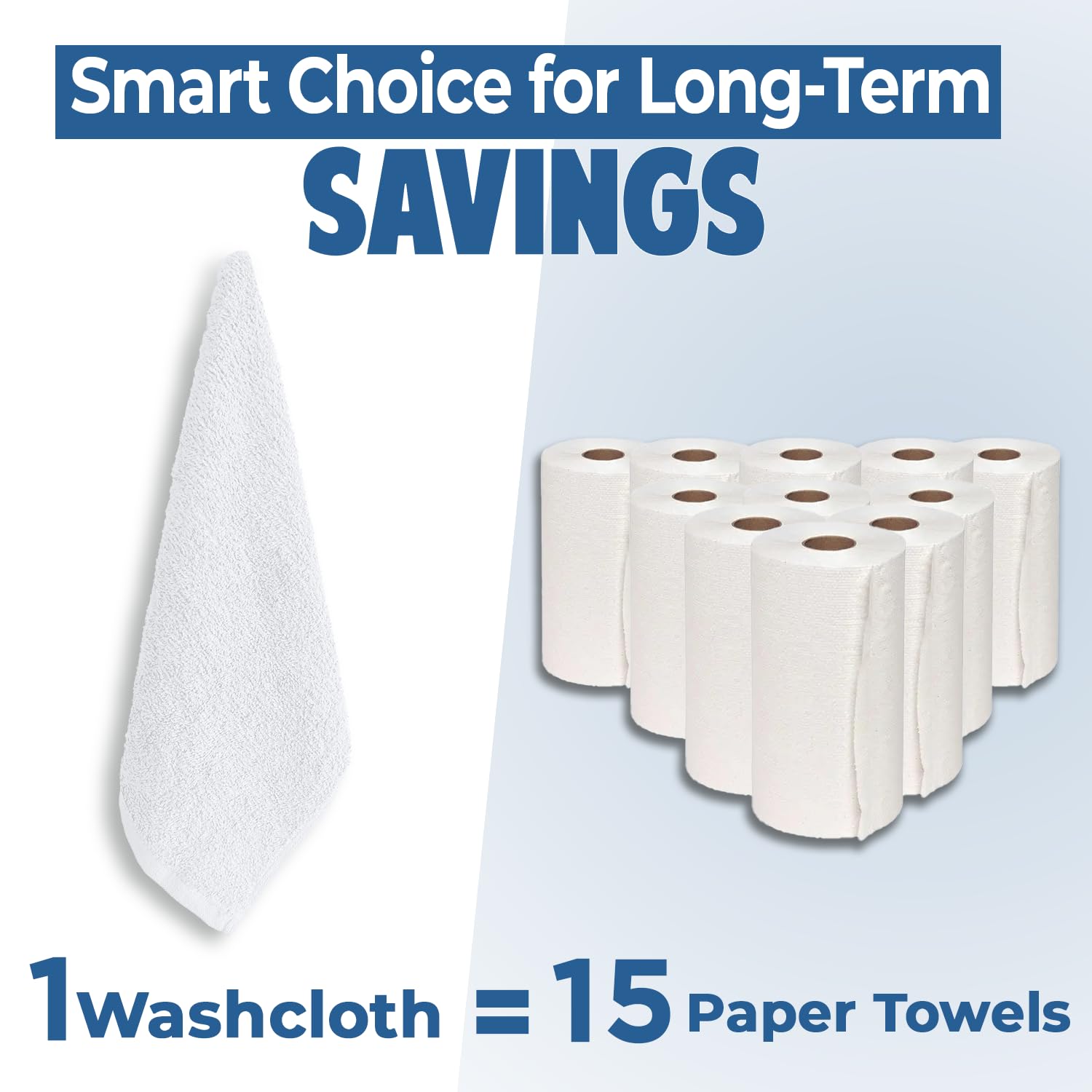 DAN RIVER color-fast wash cloths show vibrant shade variety that lasts.