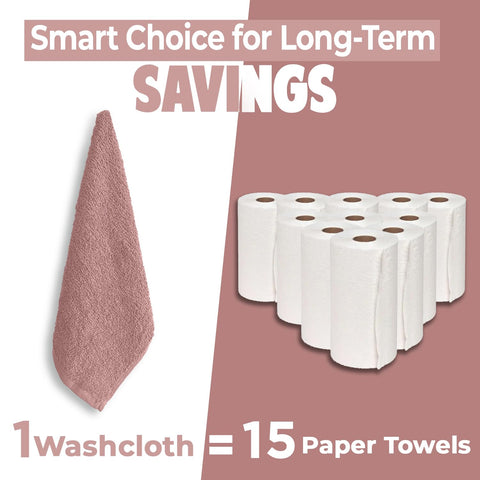 DAN RIVER wash cloths available in 22 color shades with colorfast performance.